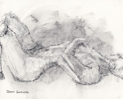 nude figure line drawing
