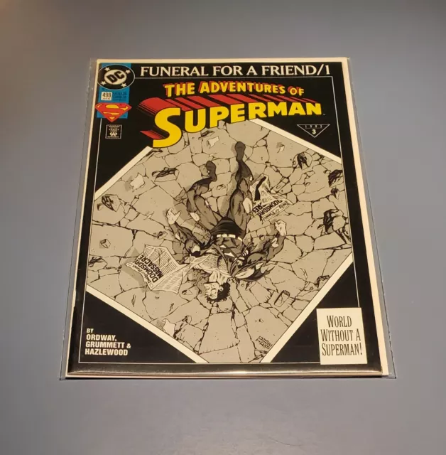 The Adventures of Superman #498 DC Comic Book 1993 Funeral For a Friend #1