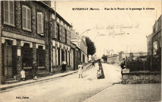 CPA AK ESTERNAY - Rue de la Poste (364878)