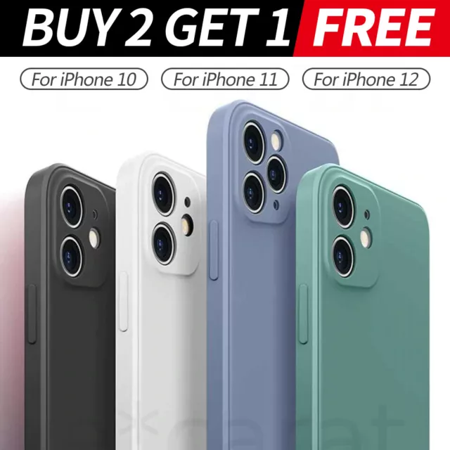 For iPhone 14 13 12 11 Pro Max XS XR 8 7 Plus SE Silicone Case Camera Lens Cover