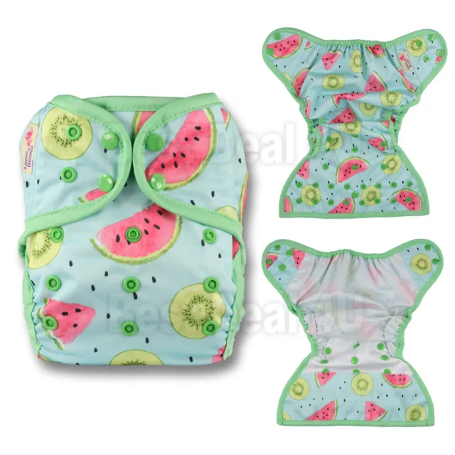 Baby Reusable Cloth Colour Waterproof Cover Wrap ToUse With Flat or Fitted Nappy