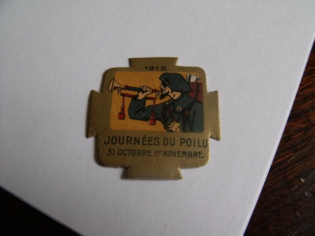 Insigne Original WWI – Journée Du Poilu – Paris 1917 – Collection 14-18
