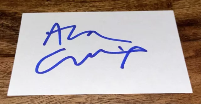 Alan Cumming Signed 3X5 Index Card Goldeneye Spy Kids The Good Wife Autograph