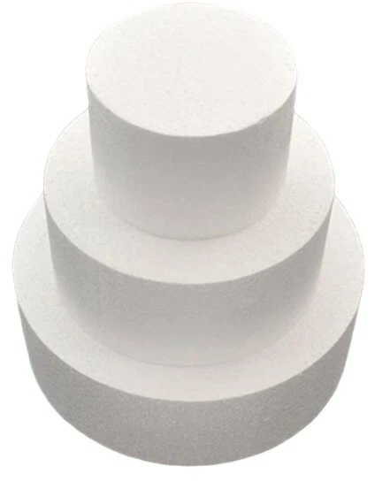 Kit Basi Per Torta In Polistirolo 3 Pezzi: Diametri 15cm, 25cm, 35cm, Altezza 5cm, Per Cake Design - 2