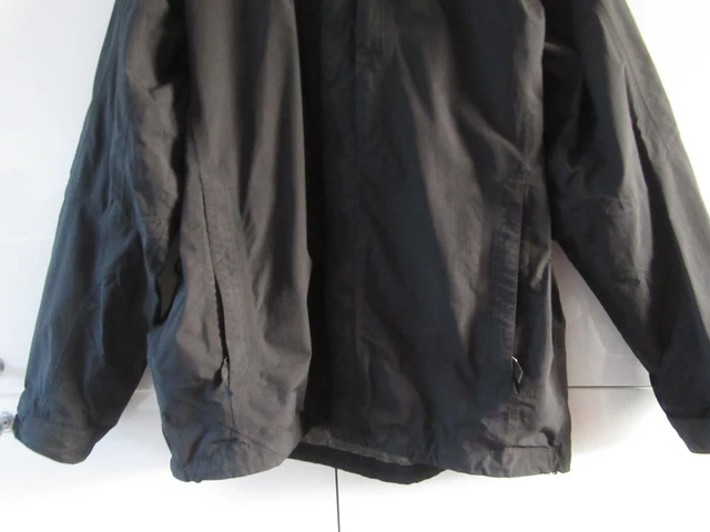 Men THE NORTH FACE HyVent Sz L Black Lightweight Hooded Zip Jacket Mesh Lining 5