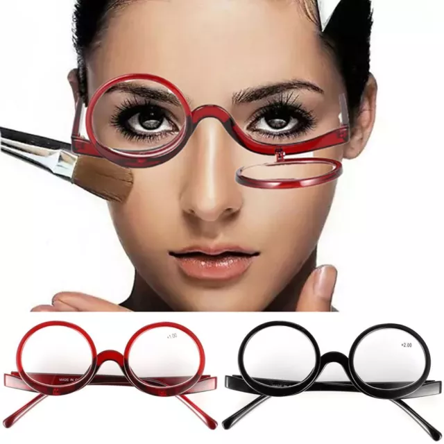 Lunettes de maquillage Lunettes presbytes Clamshell pliable Lunettes de lecture