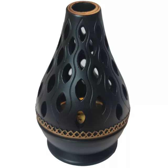 Ceramic Incense Burner Bakhoor Burner High Quality Magnetic Top Brown Black &...