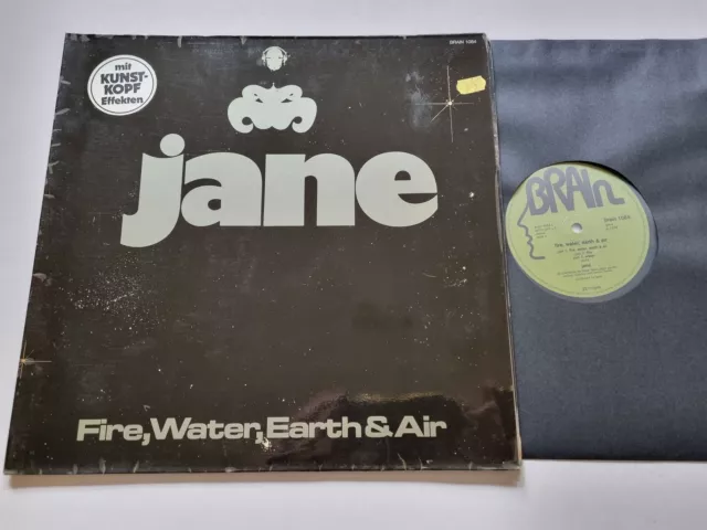 Jane - Fire, Water, Earth & Air Vinyl LP Germany GREEN BRAIN LABELS
