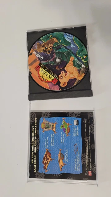 Gamebreak Cd Rom DISNEY'S THE LION King Il Simba's Pride GameBreak PC CD-ROM $14.99 ...