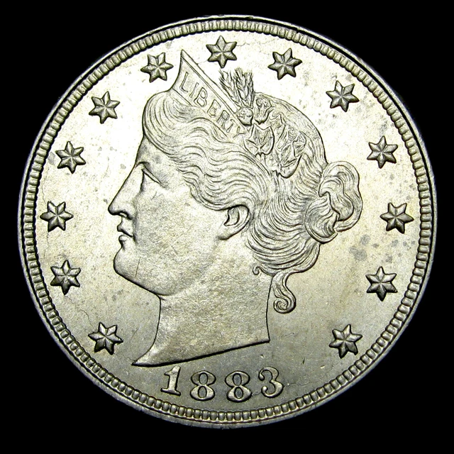 1883 Liberty V Nickel ---- Gem BU Condition Stunning Coin ---- #VF447