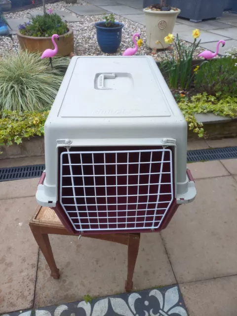 Pet Transporter Travel Carrier Box Cat Dog Animal Plastic Excellent Condition!