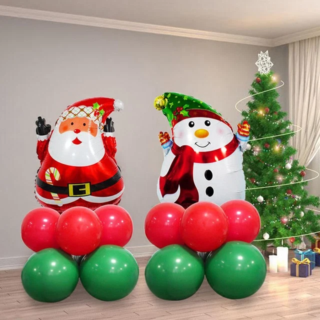 Decoration Xmas Scene Atmosphere Christmas Balloon Santa Claus Snowman Socks