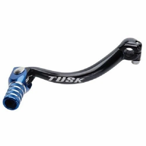 TUSK FOLDING SHIFT Lever Black/Blue Tip Honda CRF110F Yamaha TTR 110E