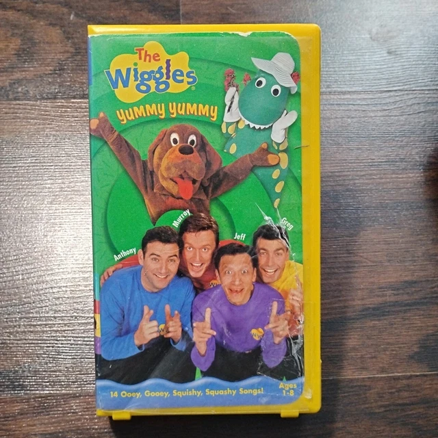 Yellow Vhs Shell THE WIGGLES YUMMY Yummy VHS Tape 2000 Yellow Clam Shell 14 Song £12.31 ...