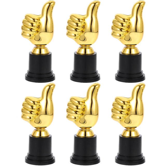 16 Mini Trophées En Or Plastique – Récompenses Pour Enfants – Anniversaire, école, Compétitions