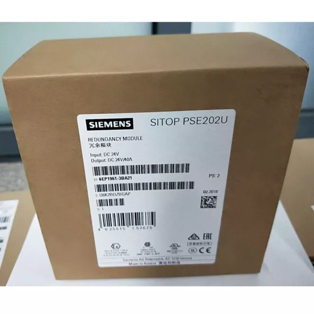 NEW SIEMENS 1PC In Box Redundancy Module 6EP1 961-3BA21 6EP1961-3BA21