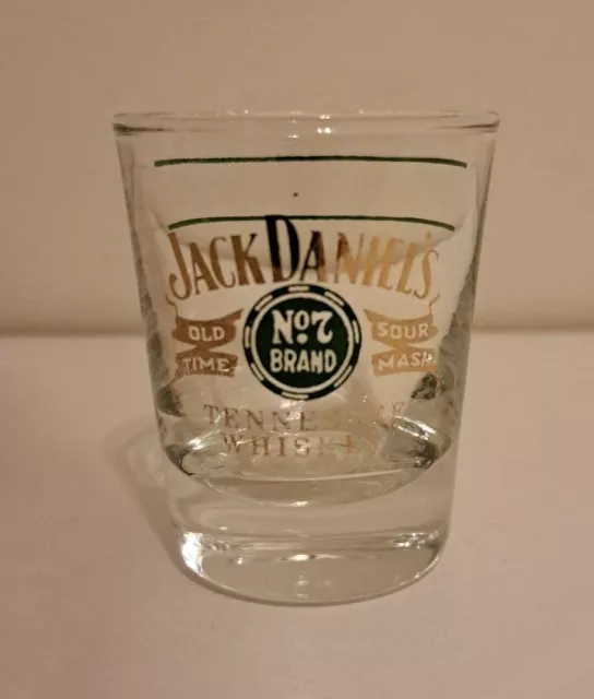 Jack Daniels Shot Glass Measuring Lines Old Time Sour Mash Tennessee Whiskey No7