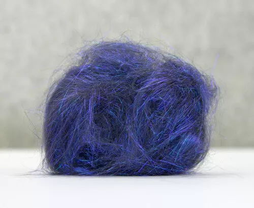 10g Angelina Fibre Wisteria Blue Heat Bondable Crafts Fusible Felting Dreads