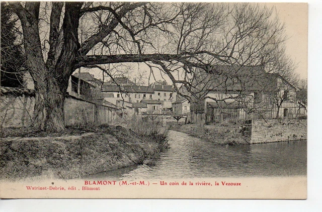 BLAMONT - Meurthe et Moselle - CPA 54 - un coin avec la riviere la Vezouze