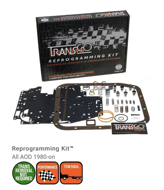 TRANSGO AOD-HP Transmission Valve Body Reprogramming Shift Kit  AOD 1980-Up