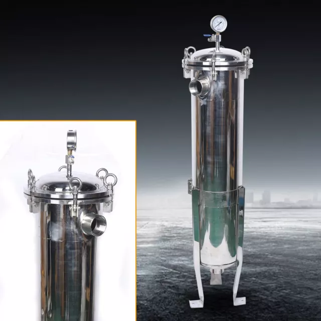 150PSI Bag Filter Housing In/Out High Pressure 304 Stainless Steel Filtration