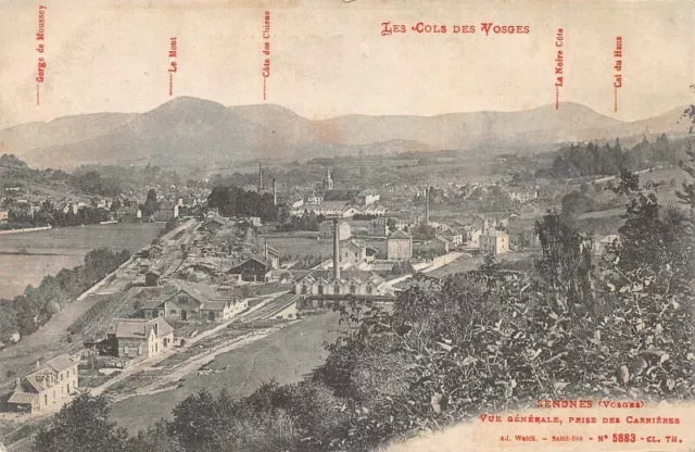 SENONES - Vue générale, prise des Carrières - Le Col des Vosges