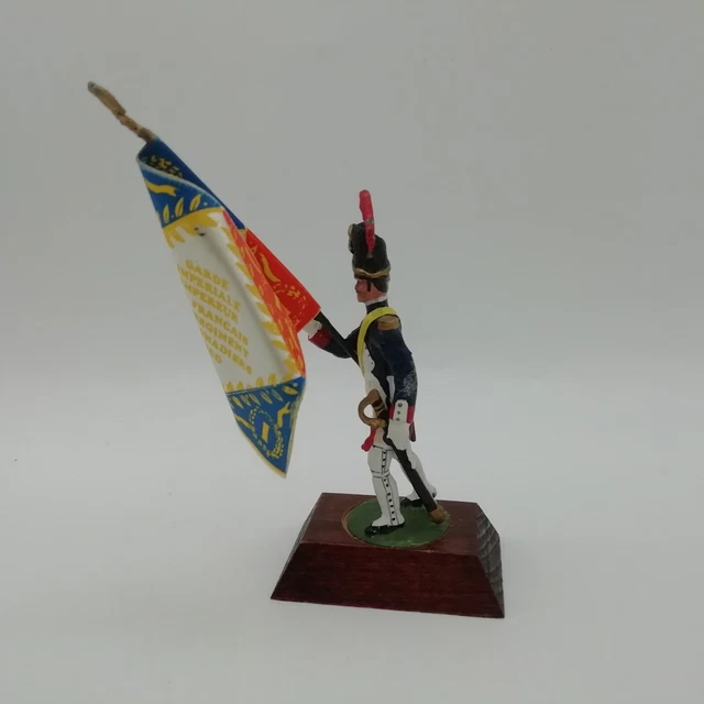 Porte-drapeau Régiment Royal La Marine 1764 - Figurine Guy Renaud - Toy Soldier