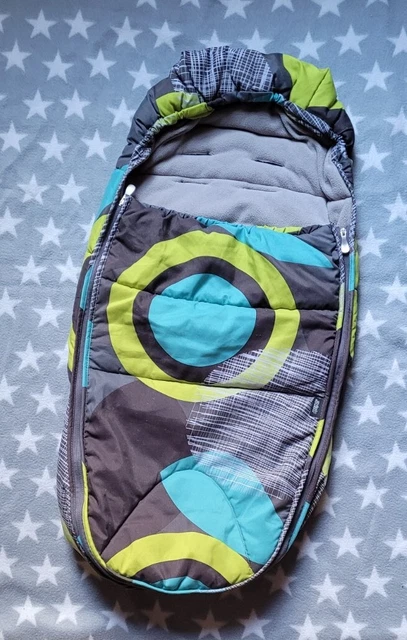 Mamas & Papas Cold Weather Winter Footmuff Cosytoe Lime Chestnut Sola Zoom Flip