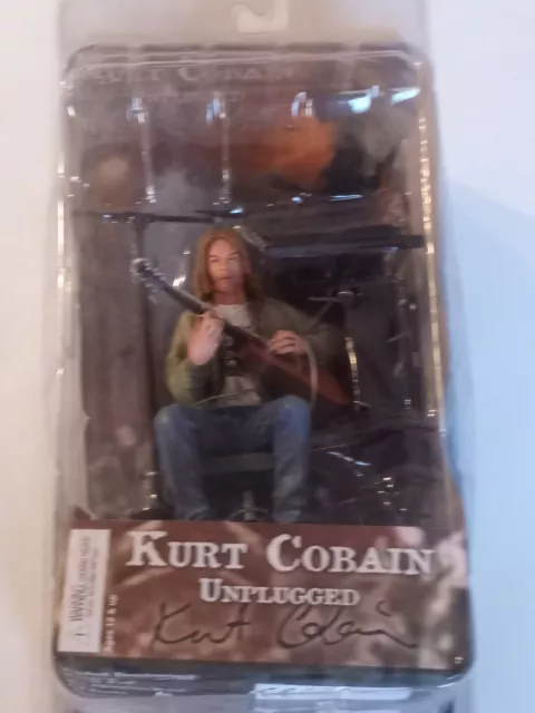 NECA Kurt Cobain Figure Rare Brand New Sealed In Package.