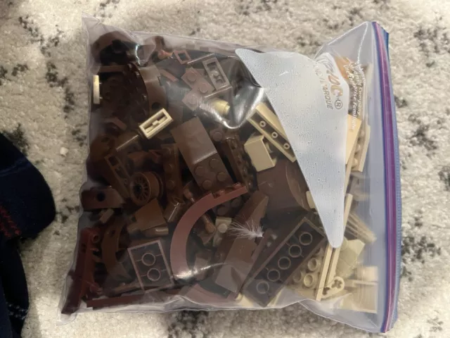 BROWN AND TAN LEGO Bricks Parts and Pieces - Bulk Lots - 1 Bag - Used 2