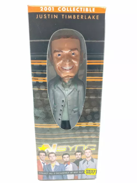 2001 Justin Timberlake N'Sync Best Buy Collectible Bobblehead  (New Open Box)