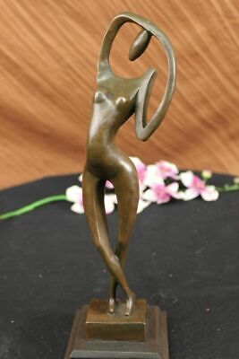 Aldo 100% Bronzo Statua Nude Attrice Ballerino Jazz Club Italiano Aldo Vitaleh Nr 