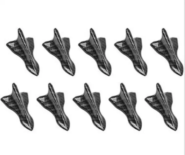 10pcs Universal Car Shark Fin Diffuser Vortex Generator Wing Roof Spoiler Bumper