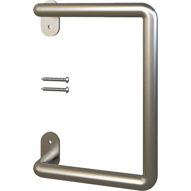 National V1002 8 In. Satin Nickel Troy Interior Barn Door Pull N700104 Pack of 8