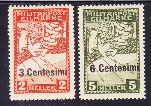 Italy NE1-2 MNH OG 1918 Occupation Special Delivery Set of 2