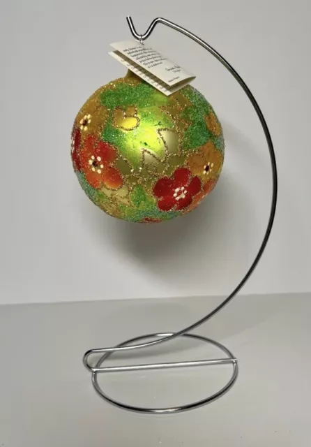 1991 Christopher Radko Florentine  4" Ball Ornament 91-087-0