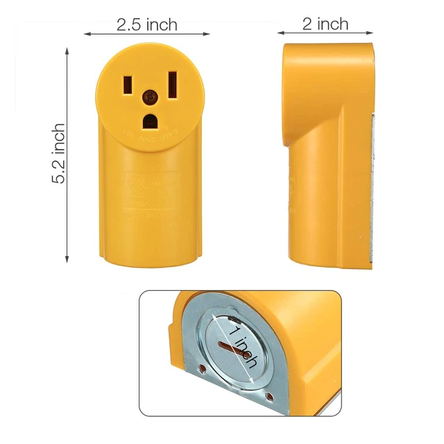 NEMA 650R RECEPTACLE, 50 Amp 125/250 Volt, Surface Mount Power Outlet