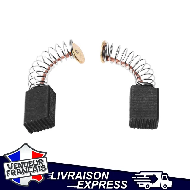 Lot De 4 Balais De Charbon 17x17x7mm Pour Moteurs Électriques - Rechange Outil