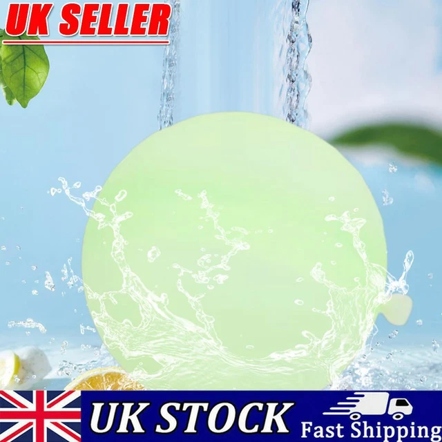 Absorbent Ball Reusable Summer Water Bomb Pool Party Water Games (Light Green)