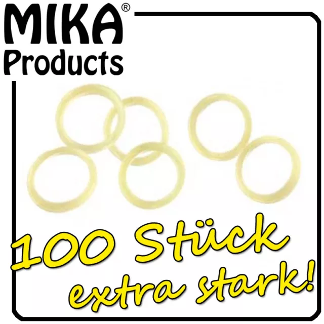 MIKA Bait-Bands extra strong 100 Stk - Latex, Gummiband, Pelletband, Boilie, Rig