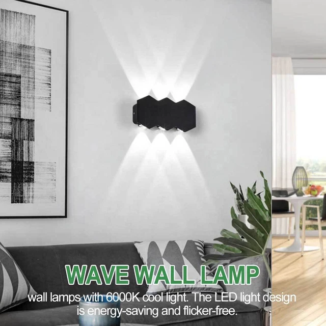 Lampade da parete LED interne COB lampada da parete corridoio faretto luce up down 6 W moderna