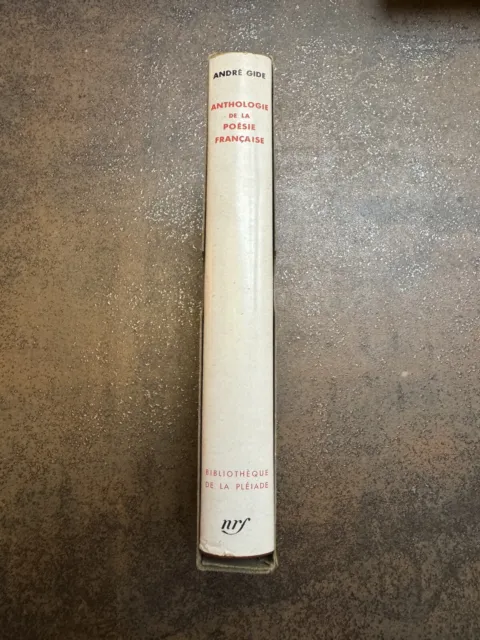 bibliothèque de la pleiade André Gide Anthologie De La Poésie Française 1949