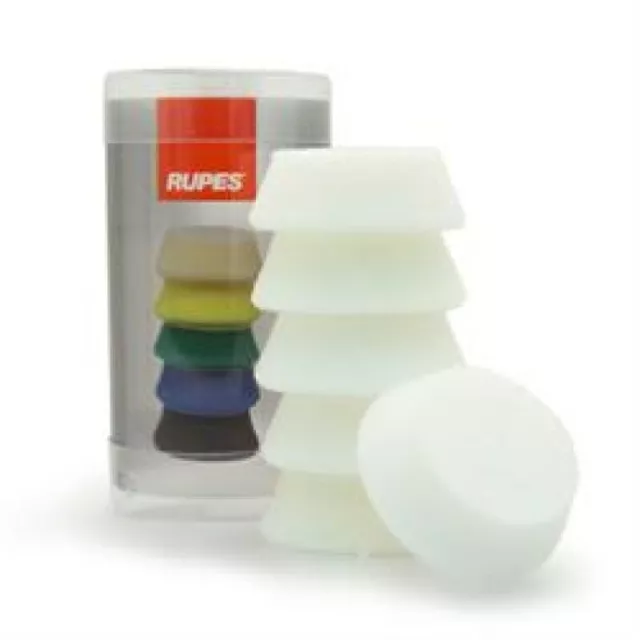 1.5" Rupes iBrid Nano White Ultra Fine Polishing Foam Pad 6 Pack - 40mm