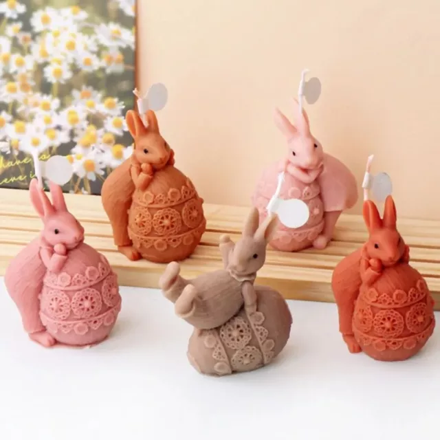 Silicone Easter Candle Mold DIY Easter Egg Mould  Easter