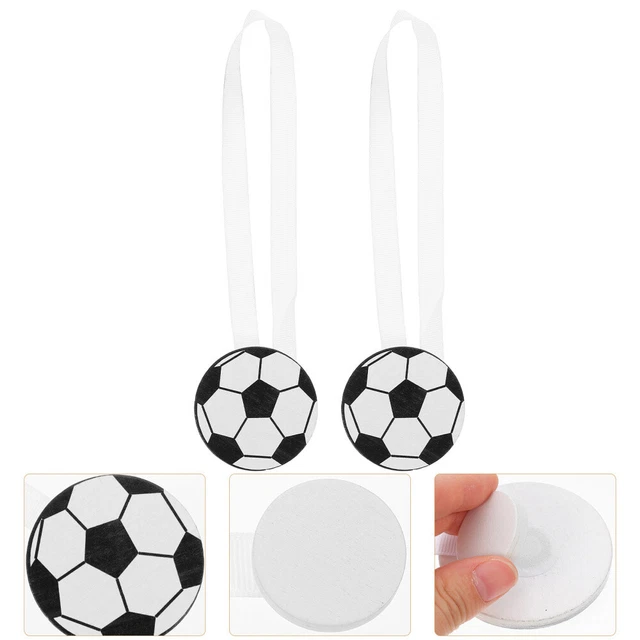 2 Pcs Curtain Ties Cartoon Curtain Buckle Trofeos De Futbol Soccer Strap
