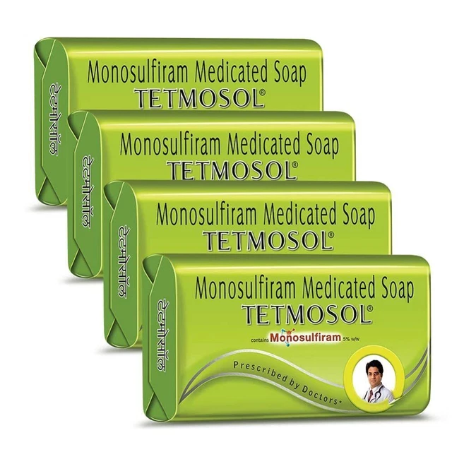 Tetmosol Monosulfiram medizinische Seife – bekämpft Hautinfektionen, 4 x...