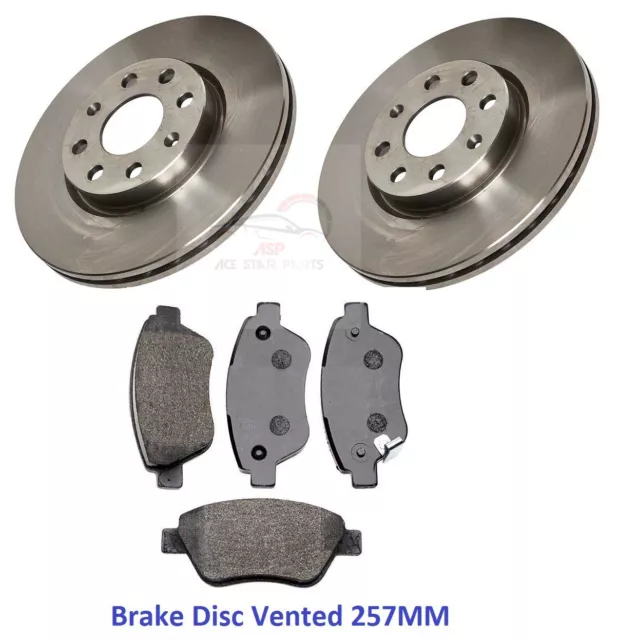 Vauxhall Corsa D Front Brake Discs And & Brake Pads 1.2 1.4 2006-2014 Vented