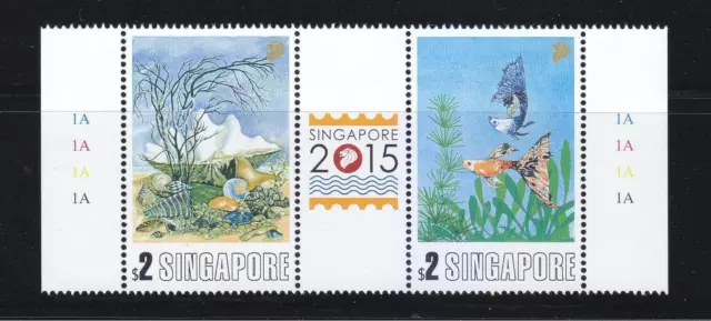 Singapore 2013 World Stamp Exhibition 2015 Series 2 Se-Tenant Set 2 Stamps Mint