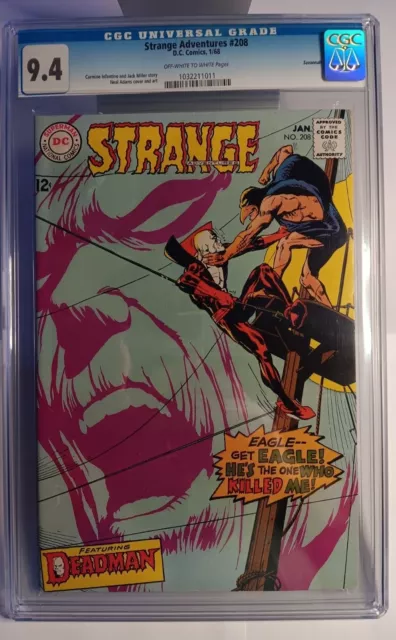 Strange Adventures # 208 D.C. Comics, 1/1968 CGC 9.4 OW/W Pages *Savannah Copy*