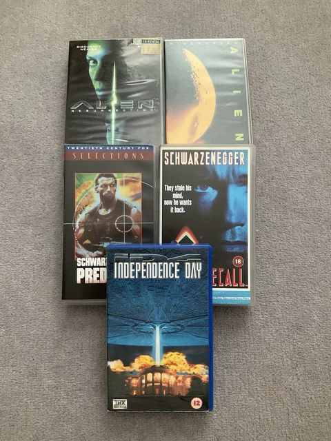 5 X VHS Bundle: Alien/Alien Resurrection/Predator/Independence Day ...